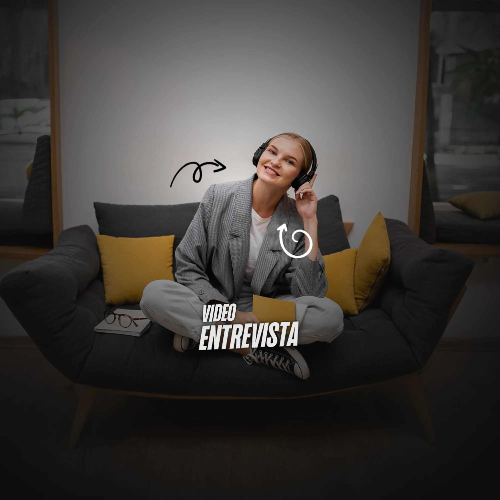 Capa do curso Edição de video - entrevista